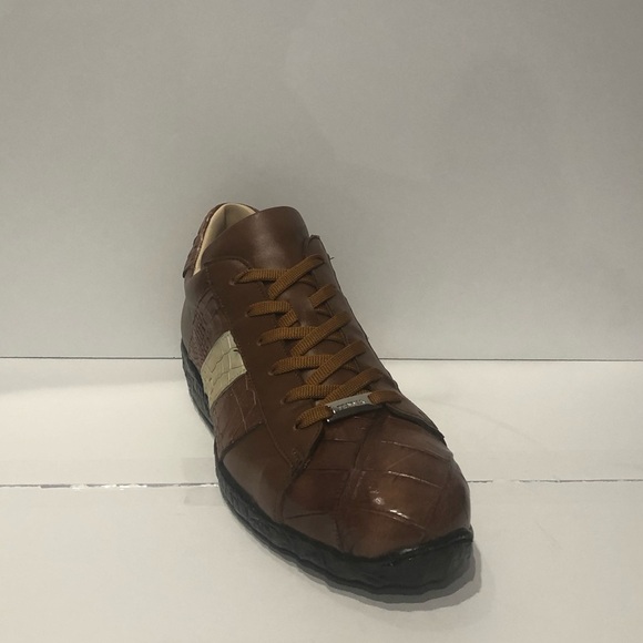 Fennix Italy shoes sneaker leather calf/alligator - Picture 1 of 5